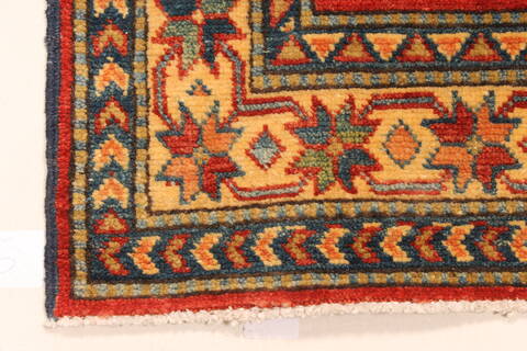 Kazak Red Runner Hand Knotted 410 X 153  Area Rug 250-28418 Image 1