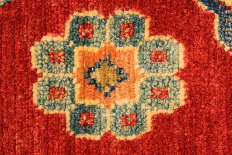 Kazak Red Runner Hand Knotted 410 X 153  Area Rug 250-28418 Image 5