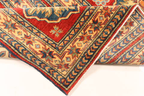 Kazak Red Runner Hand Knotted 410 X 153  Area Rug 250-28418 Image 9
