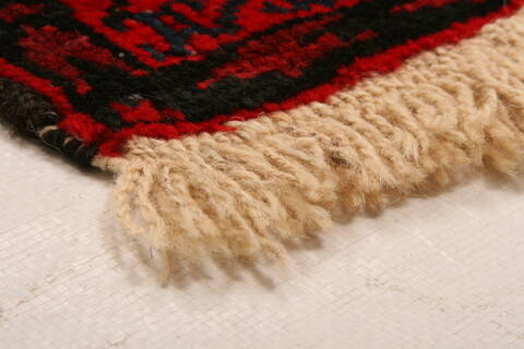 Baluch Red Hand Knotted 30 X 47  Area Rug 100-28425 Image 6