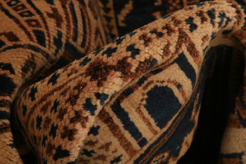 Baluch Beige Hand Knotted 30 X 47  Area Rug 100-28427 Image 1