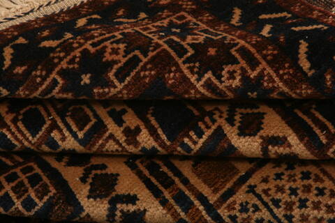 Baluch Beige Hand Knotted 30 X 47  Area Rug 100-28427 Image 3