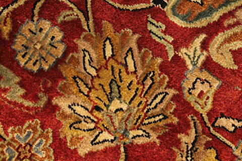 Tabriz Beige Hand Knotted 1111 X 1411  Area Rug 250-28436 Image 11