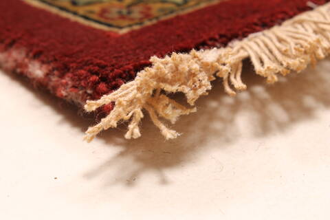Tabriz Beige Hand Knotted 1111 X 1411  Area Rug 250-28436 Image 13