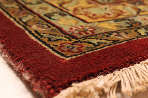 Tabriz Beige Hand Knotted 1111 X 1411  Area Rug 250-28436 Image 14