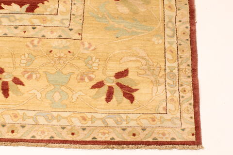 Chobi Brown Hand Knotted 1111 X 147  Area Rug 250-28439 Image 1