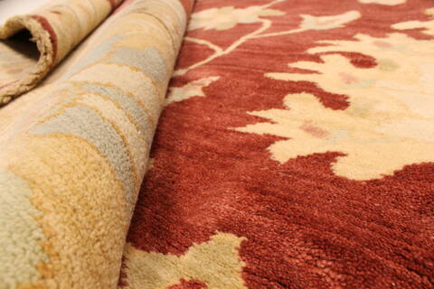 Chobi Brown Hand Knotted 1111 X 147  Area Rug 250-28439 Image 6