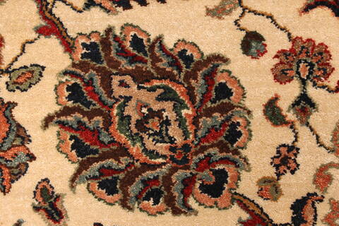 Agra Beige Hand Knotted 120 X 150  Area Rug 250-28443 Image 10