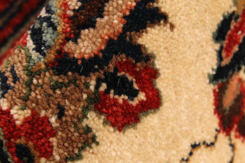 Agra Beige Hand Knotted 120 X 150  Area Rug 250-28443 Image 9