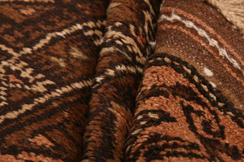 Baluch Brown Hand Knotted 30 X 47  Area Rug 100-28444 Image 2