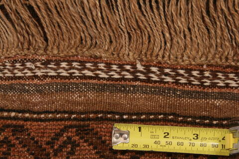 Baluch Brown Hand Knotted 30 X 47  Area Rug 100-28444 Image 4