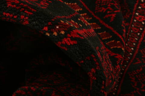 Baluch Black Hand Knotted 29 X 45  Area Rug 100-28445 Image 1