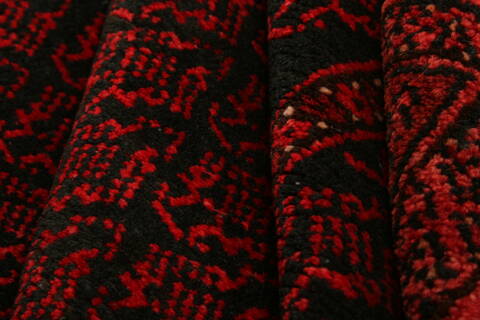 Baluch Black Hand Knotted 29 X 45  Area Rug 100-28445 Image 2
