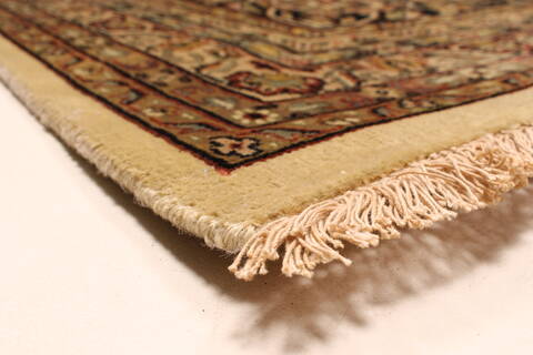 Kashmar Beige Hand Knotted 1110 X 1411  Area Rug 250-28446 Image 12