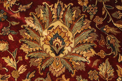 Kashmar Beige Hand Knotted 119 X 149  Area Rug 250-28458 Image 10