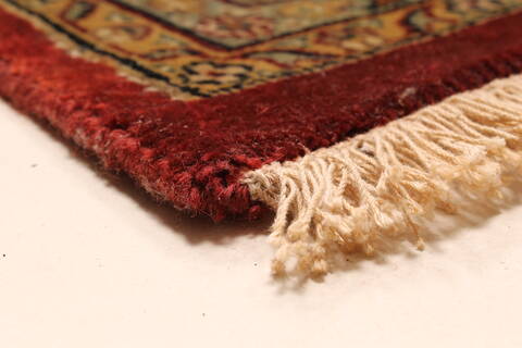 Kashmar Beige Hand Knotted 119 X 149  Area Rug 250-28458 Image 11