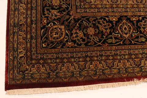 Kashmar Beige Hand Knotted 119 X 149  Area Rug 250-28458 Image 1