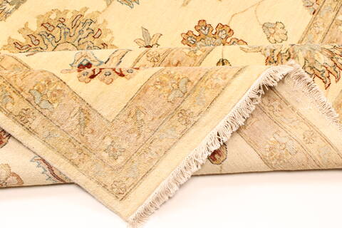 Ziegler Beige Hand Knotted 120 X 149  Area Rug 250-28463 Image 6