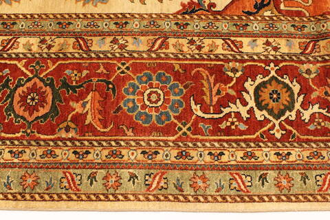 Serapi Beige Hand Knotted 129 X 149  Area Rug 250-28464 Image 3