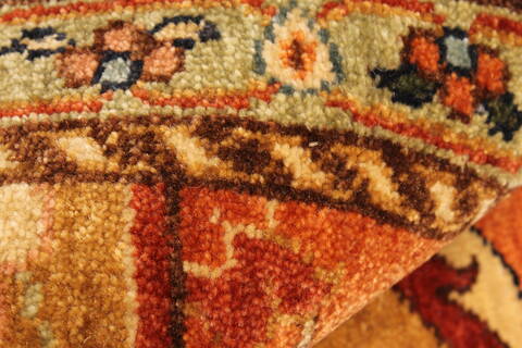 Serapi Beige Hand Knotted 129 X 149  Area Rug 250-28464 Image 9