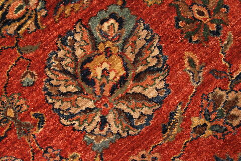 Pishavar Red Hand Knotted 1110 X 151  Area Rug 250-28468 Image 10