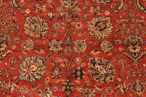 Pishavar Red Hand Knotted 1110 X 151  Area Rug 250-28468 Image 2