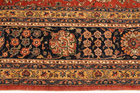 Pishavar Red Hand Knotted 1110 X 151  Area Rug 250-28468 Image 3