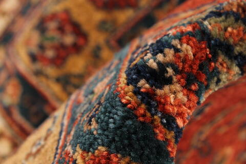Pishavar Red Hand Knotted 1110 X 151  Area Rug 250-28468 Image 8