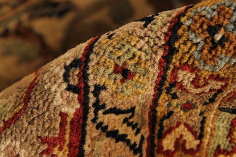 Kashmar Beige Hand Knotted 119 X 153  Area Rug 250-28470 Image 10