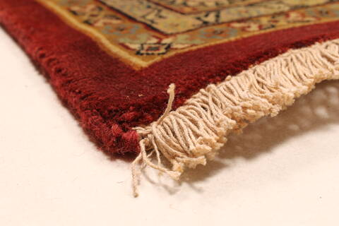 Kashmar Beige Hand Knotted 119 X 153  Area Rug 250-28470 Image 12