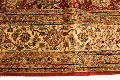 Kashmar Beige Hand Knotted 119 X 153  Area Rug 250-28470 Image 3