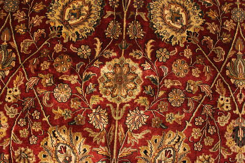 Kashmar Beige Hand Knotted 119 X 153  Area Rug 250-28470 Image 4