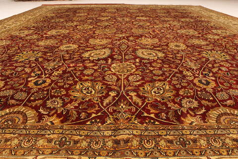 Kashmar Beige Hand Knotted 119 X 153  Area Rug 250-28470 Image 6