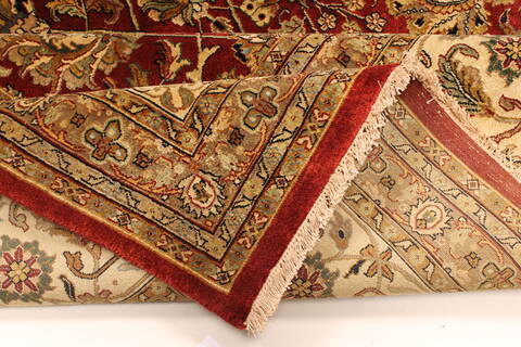 Kashmar Beige Hand Knotted 119 X 153  Area Rug 250-28470 Image 8