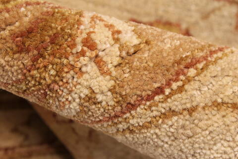 Ziegler Beige Hand Knotted 120 X 1410  Area Rug 250-28473 Image 10