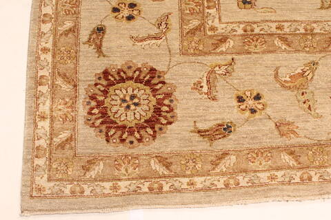 Ziegler Beige Hand Knotted 120 X 1410  Area Rug 250-28473 Image 1