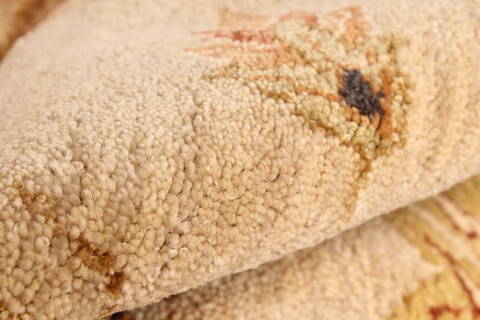 Ziegler Beige Hand Knotted 120 X 1410  Area Rug 250-28473 Image 9