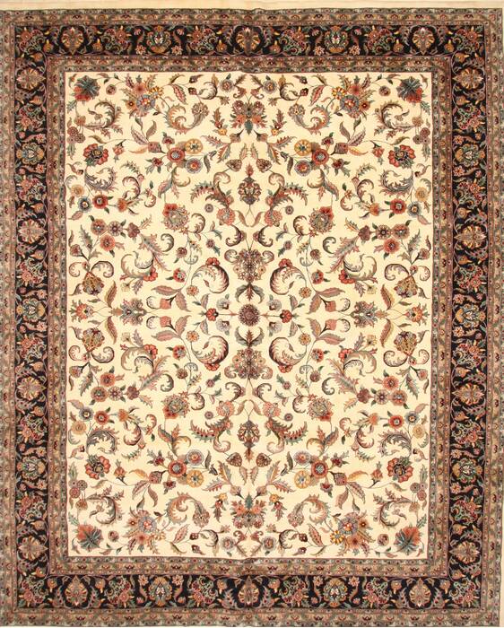 Agra Beige Hand Knotted 1111 X 155  Area Rug 250-28474 Image 0