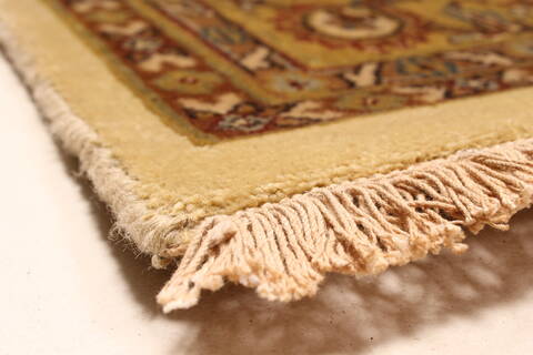 Tabriz Beige Hand Knotted 120 X 1411  Area Rug 250-28478 Image 10