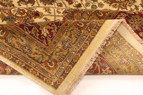 Tabriz Beige Hand Knotted 120 X 1411  Area Rug 250-28478 Image 5