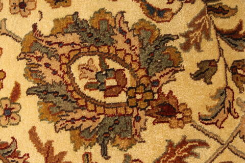 Tabriz Beige Hand Knotted 120 X 1411  Area Rug 250-28478 Image 9