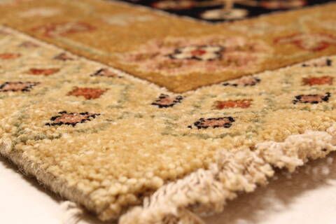 Pishavar Beige Hand Knotted 120 X 1411  Area Rug 250-28508 Image 13