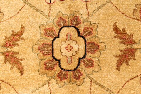 Pishavar Beige Hand Knotted 120 X 1411  Area Rug 250-28508 Image 2