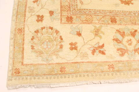 Oushak Beige Hand Knotted 1110 X 156  Area Rug 250-28510 Image 1
