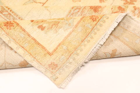 Oushak Beige Hand Knotted 1110 X 156  Area Rug 250-28510 Image 6