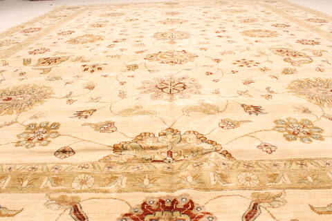 Ziegler Beige Hand Knotted 1111 X 151  Area Rug 250-28523 Image 3