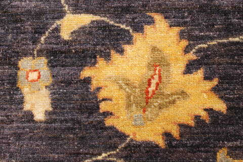 Pishavar Beige Hand Knotted 123 X 147  Area Rug 250-28527 Image 13
