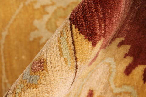 Chobi Brown Hand Knotted 120 X 168  Area Rug 250-28530 Image 10