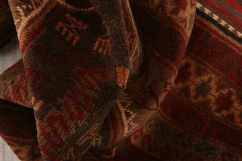 Baluch Brown Hand Knotted 30 X 47  Area Rug 100-28532 Image 1