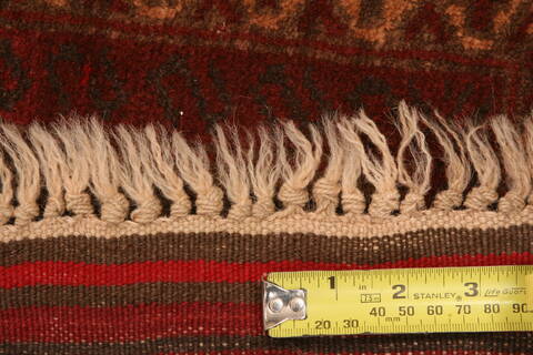 Baluch Brown Hand Knotted 30 X 47  Area Rug 100-28532 Image 3